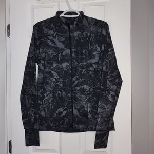 Lole Women’s Jacket Medium Activewear Full Zip Jacket Grey Black